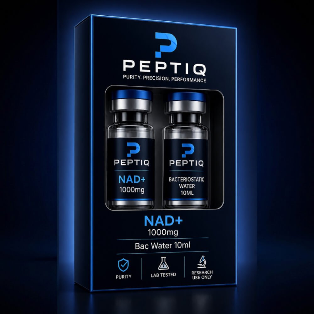 NAD+ 1000mg 10ml injection UK, Peptiq Peptides research